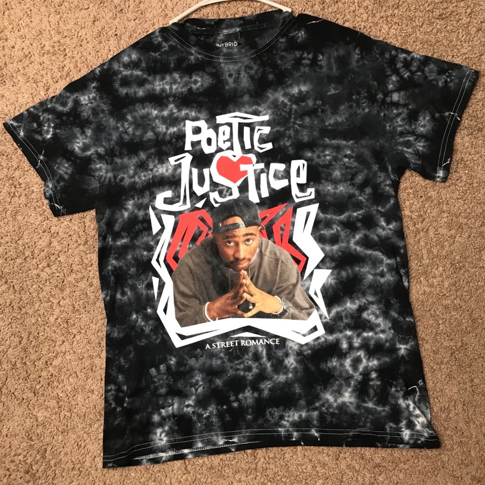 Retro Tye Dye Poetic Justice Graphic T-Shirt